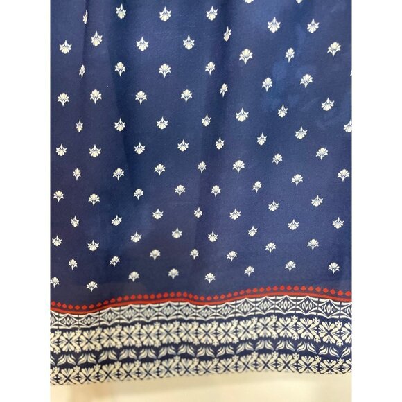 NYDJ LOS ANGELES Women's Split Neck 70's Style Smock Tunic Top XL Multicolor - Picture 8 of 16